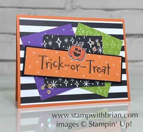 After years of incredible Halloween-themed suites, it's strange to see there are no Halloween products in Stampin' Up!'s 2024 Holiday Catalog. That doesn't mean, though, there aren't some incredible, new Halloween products to enjoy. Last month, Stampin' Up! introduced a bundle and stamp set for the spooky, fun holiday - Stampin Up Choose Happy, Stampin Up Halloween, Halloween Memories, Large Scrapbook, Halloween Spells, Halloween Products, Holiday 2024, Halloween Cards Handmade, Halloween Card