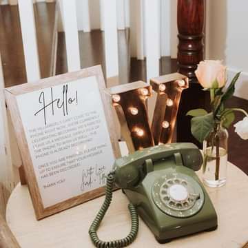 After The Tone Diy Sundae, Wedding Messages To Bride And Groom, After The Tone, Rock Island Lake Club, Dinner Choices, Wedding Messages, Vintage Phone, Island Lake, Vintage Phones