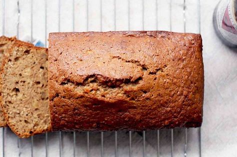 Applesauce Oatmeal Bread | King Arthur Baking: This bread is moist, full of flavor, and great for breakfast. Boiled Apple Cider, Applesauce Oatmeal, Boiled Cider, Oatmeal Bread Recipe, King Arthur Flour Recipes, Whole Wheat Banana Bread, Date Nut Bread, Dairy Free Baking, King Arthur Baking