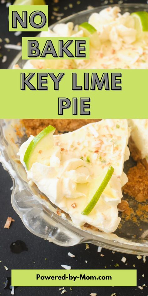 This no bake key lime pie is so easy to make and is a refreshing and delicious dessert that can also be served as a frozen dessert. Find out how to make it now. Key Lime Pie Recipe No Bake, No Bake Key Lime Pie, No Bake Key Lime, Key Lime Pie Easy, Key Lime Pie Recipe, Lime Pie Recipe, Keylime Pie Recipe, Frappuccino Recipe, Easy No Bake