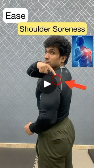 317K views · 60K reactions | Share with friends who suffer with shoulder soreness. | Vaibhav Chauhan | fit_with_vc · Original audio Sore Shoulder, Back Pain, New Life, Hair Cuts, Audio, Yoga, With Friends, How To Plan, Health