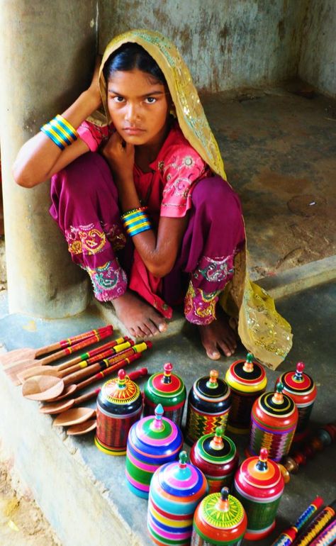 Wood turning, lacquer, Kutch, Khamir, Rann of Kutch, Bhuj, Nirona Rann Of Kutch, Amazing India, Indian Colours, Indian Handicrafts, Indian People, India Culture, India Photography, Rural India, Indian Village