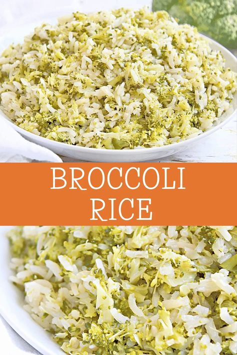 Broccoli Rice ~ Sauteed fresh broccoli with long grain white rice is easy to make and on the table in 30 minutes or less! via @thiswifecooks Healthy White Rice, Frozen Broccoli Recipes, Easy Rice Side Dishes, Riced Broccoli Recipes, Long Grain White Rice, Rice Recipes Vegan, Rice Side, Rice Side Dishes, Broccoli Rice