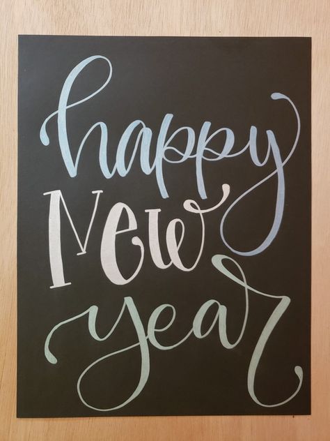 New Year’s Eve Chalkboard Art, Happy New Year Writing Style, Happy New Year Chalkboard Art, New Years Chalkboard Art, New Year Chalkboard Art, New Year Signs, New Years Sign, Fall Chalkboard Art, Chalk Signs