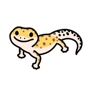 Gecko Cartoon Drawing, Leapord Gecko Drawing, Cute Gecko Drawing, Gecko Doodle, Ace Stickers, Cute Leopard Gecko, Gecko Sticker, Cartoon Lizard, Gecko Art