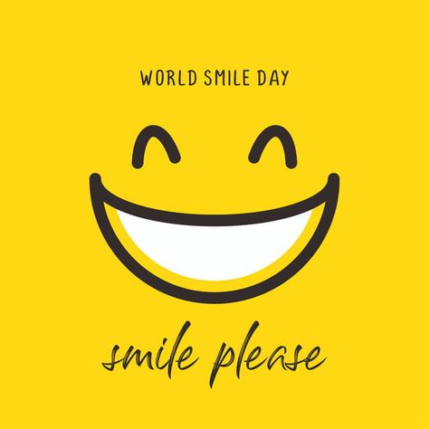 Happy World Smile Day, Emoticon Drawing, World Happiness Day, Drawing Icons, Smile Illustration, World Laughter Day, Laughter Day, Smile Day, Smile Logo