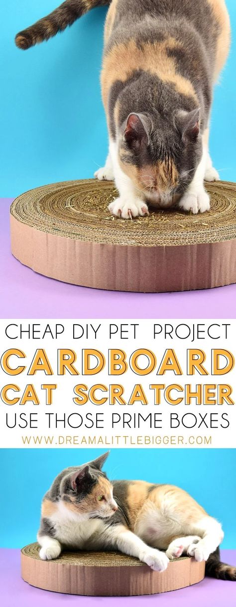 Diy Jouet Pour Chat, Diy Cat Scratcher, Katt Diy, Cat Diy Crafts, Diy Karton, Diy Chat, Kat Diy, Chat Diy, Cardboard Cat Scratcher