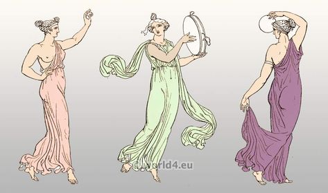 Ancient Greek costumes Grecian Clothing, Ancient Rome Clothing, Ancient Greece Fashion, Greece Costume, Egypt Clothing, Ancient Greek Costumes, Ancient Greek Clothing, Greece Women, Greece Landscape