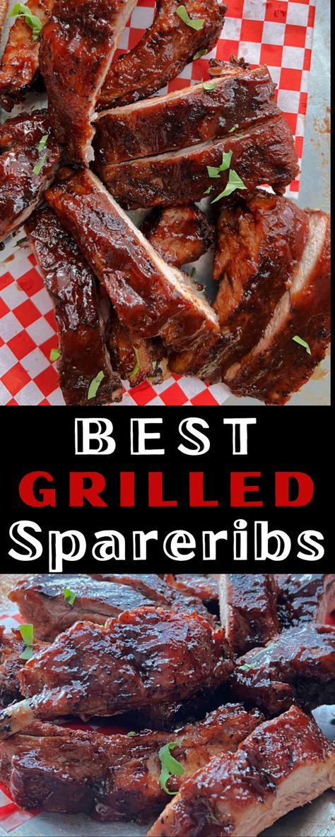 Slow Grilled Ribs, How To Make Spare Ribs, Ribs On Propane Grill, Best Way To Cook Ribs On The Grill, Slow Cooked Ribs On Grill, Slow Cook Ribs On Grill, Pork Ribs Recipe Grilled, Grilled Spare Ribs On Gas Grill, Spare Ribs Bbq