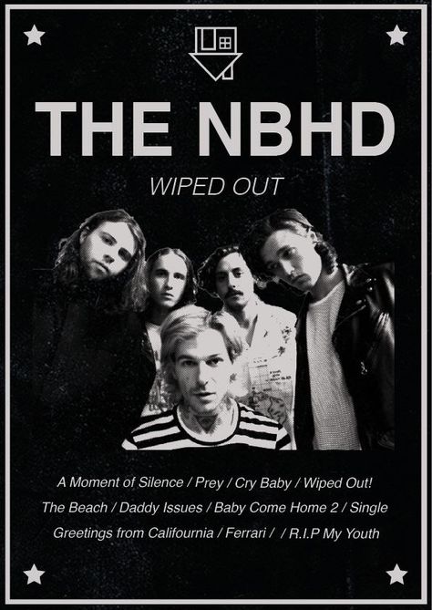 The Nbhd, Future Poster, Grunge Posters, Punk Poster, Music Poster Ideas, Vintage Music Posters, Music Poster Design, Moment Of Silence, Poster Room