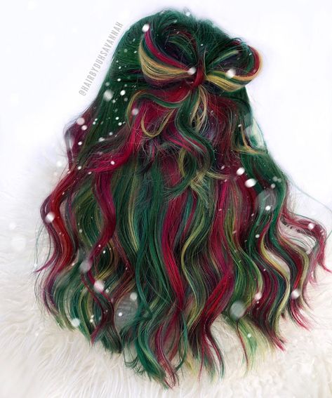 Holiday Hair Color, Pulp Riot Hair Color, Vivid Hair Color, Pulp Riot, Pretty Hair Color, Christmas Hairstyles, Winter Chic, Holiday Hairstyles, Christmas Hair