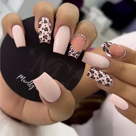 Super Cute And Stylish Ships In 5-10 Business Days Nails With G On Them, Trendy Fall Acrylic Nails, Pitbull Nail Art, Milky White Nails Marble, Cheetah Print Nail Art, Cheata Print Pink Nails, Cute Halloween Nails Coffin Shape, Pink Candy Corn Nails, College Football Nails Design