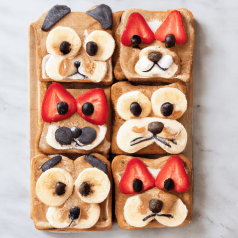 Party Food For Toddlers, Owl Food, Fruits For Dogs, Healthy Holiday Treats, Easy Halloween Snacks, Halloween Snacks For Kids, Dog Bread, Food Shapes, Simple Sandwiches