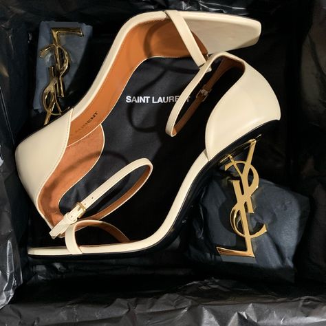 Brand New Ysl Opyum Sandals, Beige Size 40 / 10. Come With Box, Dust Bag And, Receipt.