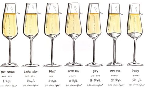 Not everyone loves sweet wine...some people only drink sweet wine...I tend to lean towards more dry sparkling wines myself, and sometimes understanding the lingo comes in handy when looking for a bottle. The level of sweetness of a sparkling wine is decided by the winemaker and his or her addition of dosage. Simply put, dosage is the sugar/wine mixture added to sparkling wine to help balance out the acidity. More technically speaking, dosage is a liqueur added to sparkling wine after the bottle Champagne Brands, Wine Folly, Pinot Blanc, Grape Uses, Wine Map, Best Champagne, Vodka Soda, Champagne Taste, Wine Delivery