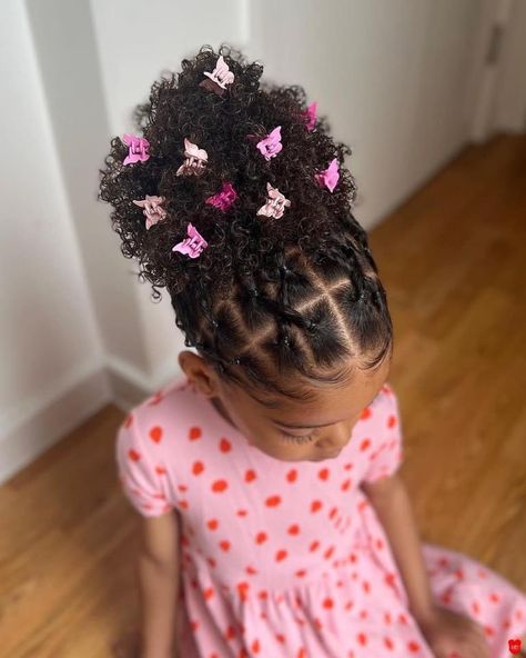 Baby Girl Hairstyles Curly, Daughter Hairstyles, Wigs Hairstyles, Basic Hairstyles, Cute Toddler Hairstyles, Hairstyles For Black Kids, Kids Curly Hairstyles, Lil Girl Hairstyles