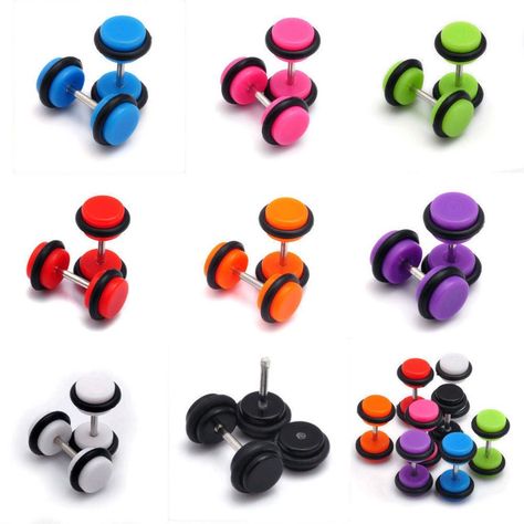 PRICES MAY VARY. 1 Set=8 Pairs, Comes With 8 Different Color(There may be some color difference), More Choices for Daily Wear and Fancy Gifts to Your Friends And Families Size: 8mm (Diameter), Pin Thickness: 1.2mm (16Gauge) Material: Stainless steel +Acrylic(Resin) OCCASION: suitable for most clothes and occasion, an exquisite beauty which will adorn you to be more amazing,It is also beautiful at a wedding Best gift for your love ones, this charming beauty will capture her heart at first glance Summer Style Men, Gatsby Earrings, Faux Septum, Barbell Earrings, Cute Stud Earrings, Plug Earrings, Acrylic Shapes, Cartilage Earrings Hoop, Feather Headband