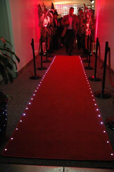 Red carpet lighting Red Carpet Decoration Ideas, Red Carpet Decorations, Party Outfit Plus Size, Red Carpet Entrance, Red Carpet Theme, Casino Night Food, Gala Themes, Prom Themes, Red Carpet Party