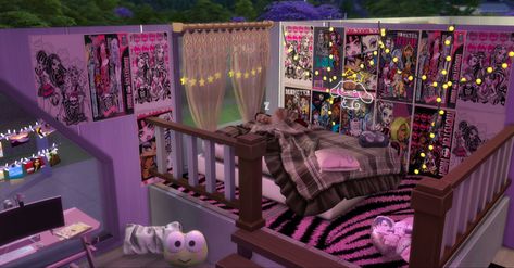 sims 4 sims 4 room ideas sims mods Bratz House Sims 4, Y2k Bloxburg Room Ideas, Sims 4 Cc Alt Decor, Sims 4 Y2k Apartment, Y2k Room Bloxburg, Sims 4 Emo Bedroom, Sims 4 Y2k Wallpaper, Sims 4 Aesthetic Bedroom, Bedroom Ideas Alt