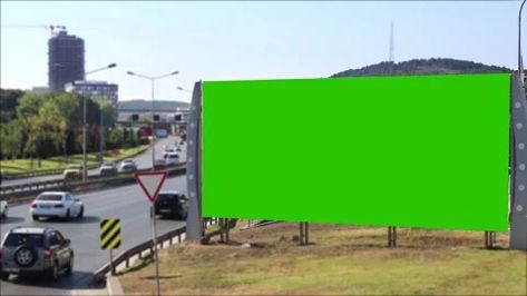 Billboard Green Screen, City Traffic, Design Graphics, Green Screen, Merchandise Design, Stock Video, Stock Footage, Instagram Story, Photo Editing