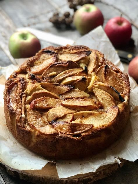 Yotam Ottolenghi, Spiced Apple Cake, Yotam Ottolenghi Recipes, Maple Cake, Ottolenghi Recipes, Apple Maple, Apple Cake Recipes, Spiced Apples, Apple Cake