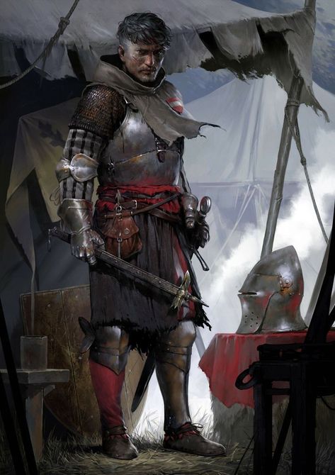 Man At Arms Medieval, Men At Arms Medieval, Kingdom Come Deliverance, Heroic Fantasy, Knight Art, Kingdom Come, Dungeons And Dragons Characters, Rpg Characters, Fantasy Armor