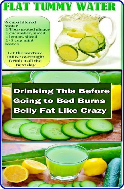 If You Drink This Before Going To Bed, You Will Burn Belly Fat Like Crazy How To Flatten Stomach, Lose Stomach Fat Workout, Flat Tummy Water, Resep Diet Sehat, Resep Diet, Healthy Drinks Recipes, Water Recipes, Flat Tummy, Fat Burning Drinks