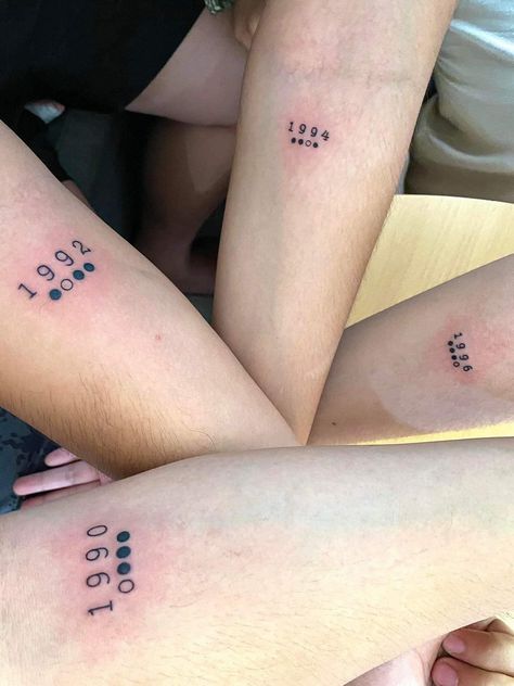 Matching Tattoos For Siblings Brother, Matching Brother And Sister Tattoos, Three Sister Tattoos, Brother And Sister Tattoos, Siblings Tattoo For 3, Matching Cousin Tattoos, Tattoos For Siblings, Matching Family Tattoos, Matching Tattoos For Siblings