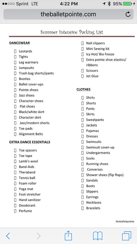 Things You Need For Ballet, Dance Packing List, Dance Convention Packing List, What To Pack For A Dance Convention, Dance Competition Packing List, Dance Convention Checklist, Dance Recital Packing List, Dance Comp Packing List, Ballet Jumps Names