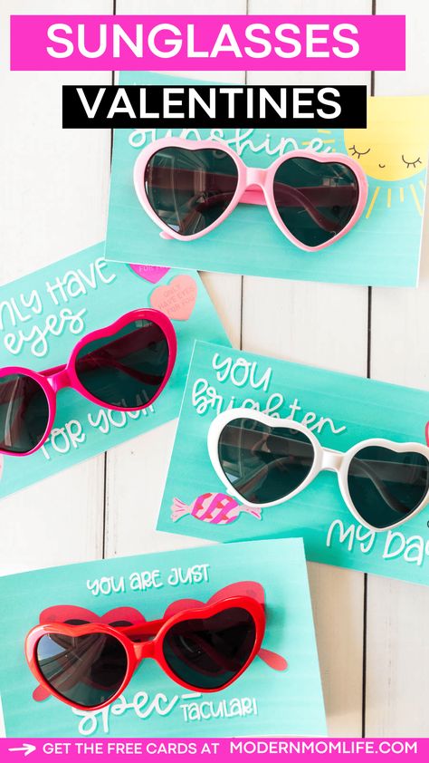 Sunglasses Valentine Printable Free, Sunglasses Valentine, Free Printable Valentines Tags, Free Printable Valentines Cards, Mom Crafts, Punny Valentines, Printable Valentines Day Cards, Unique Holiday Cards, Diy Valentines Cards