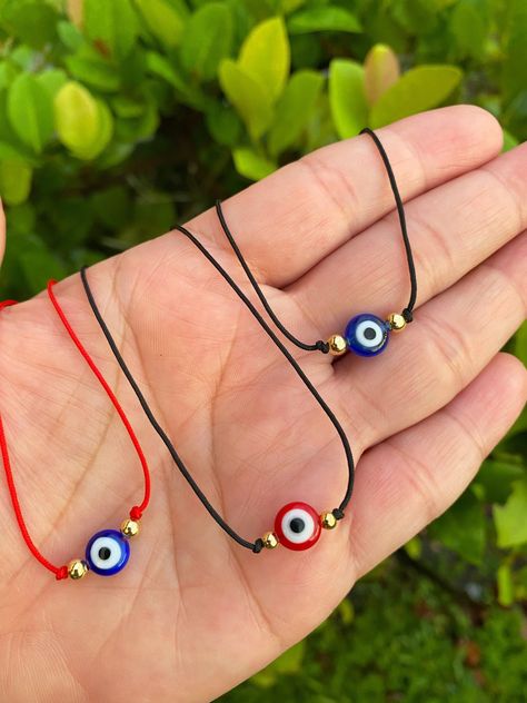 Evil Eye Jewelry Diy, Evil Eye Bracelet Diy, Jewel Nails, Evil Eye Jewelry Bracelet, Evil Eye Jewellery, Chain Necklace Diy, Diy Wire Jewelry Rings, Ankle Bracelets Diy, Wire Jewelry Rings