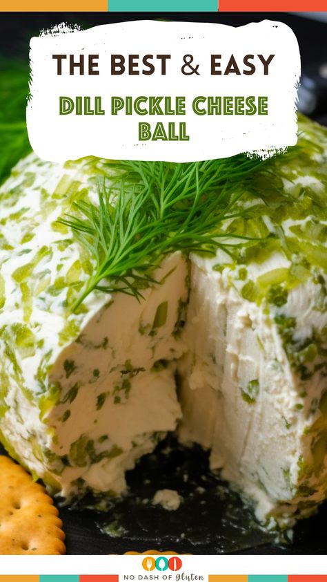 Indulge in the ultimate party favorite with this Dill Pickle Cheese Ball recipe! Combining the creamy texture of cheese with the zesty kick of dill pickles, this appetizer is a crowd-pleaser. Perfect for gatherings, it's easy to prepare and irresistibly delicious. Serve it with crackers or veggies for a delightful treat. Ready in just 10 minutes plus chilling time, it's a must-try for your next event. Check out the recipe now and bring a burst of flavor to your table! Dill Pickle Recipes, Pickle Snacks, Dill Pickle Cheese Ball, Pickle Cheese Ball, Dill Pickle Bread, Dill Pickle Recipe, Dill Recipes, Cheese Ball Recipe, Easy Apps