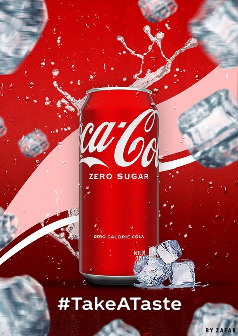 Coke Advertisement Poster, Drink Advertising Design, Coke Advertisement, Coke Poster, Coca Cola Advertisement, Coca Cola Poster, Coke Ad, Dance Logo, Design In Photoshop