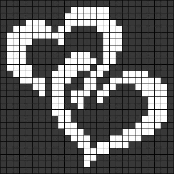 Alpha Heart Pattern, Pixel Grid Design Crochet, Small Crochet Alpha Patterns, 2 Color Pixel Art, How To Create Pixel Art, Y2k Alpha Pattern, Alpha Crochet Patterns Easy, Pixel Art Pattern Black And White, Alpha Patterns Crochet Easy