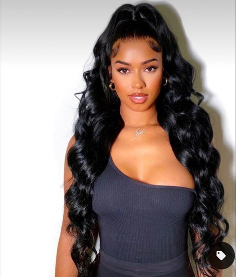 Birthday Hairstyles, Prom Hair Down, Birthday Hair, Pelo Afro, Prom Hairstyles For Long Hair, Hair Ponytail Styles, Ponytail Styles, Front Lace Wigs Human Hair, Half Up Half Down Hair