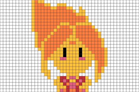 Adventure Time Flame Princess Pixel Art Princess Pixel Art, Adventure Time Pixel Art, Adventure Time Flame Princess, Adventure Time Princesses, 8 Bit Art, Cross Stitch Beginner, Flame Princess, Easy Pixel Art, Hama Perler