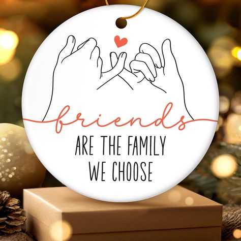 PRICES MAY VARY. BEST FRIEND GIFTS FOR WOMEN: Celebrate the unbreakable bond you share with your best friend with this radiant ceramic friendship ornament, a touching tribute to your enduring friendship. Suitable as Friendship Gifts, best friend gifts, bestie gifts, long distance best friend gifts, soul sister gifts, bestie birthday gifts, work friendship gifts, bff gift FRIEND ORNAMENTS: Embrace this ornament as a tender way to reinforce your friendship and express your gratitude during the hol Best Friends Ornaments Diy, Best Friends Ornaments, Bff Christmas Ornaments, Friends Ornaments, Bff Christmas, Sister Birthday Presents, Birthday Present Ideas, Friendship Ornaments, Christmas Personalised