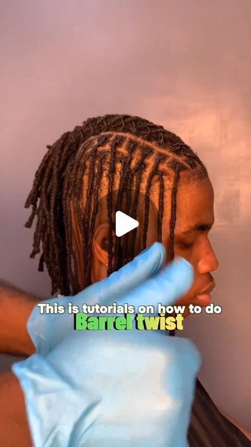 Mens Dreadlock Styles Barrel Twist, Men Loc Hairstyles Dreads, Dread Lock Hairstyles For Men, Boys Loc Styles With Fade, Barrel Twist Designs, Mohawk Locs Men, Beginner Locs Men, Men Microlocs, Style For Dreadlocks