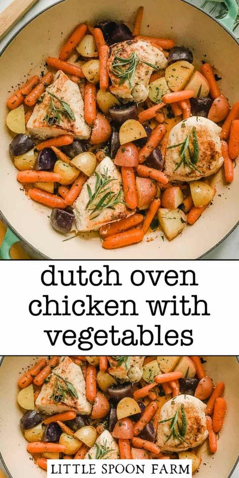 Dutch Oven Chicken Potatoes And Carrots, Chicken And Potatoes Dutch Oven Recipes, Dutch Oven Chicken And Potatoes, Chicken Breast Dutch Oven Recipes, Chicken Breast And Vegetable Recipes, Chicken Dutch Oven Recipes, Dutch Oven Chicken Breast Recipes, Dutch Oven Recipes Chicken, Dutch Oven Chicken Recipes