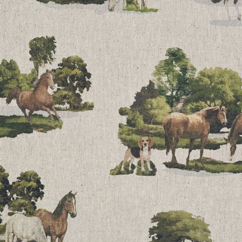 Eastern Accents Equestrian Colburn Fabric | Wayfair Horse And Dog, Designer Bedding, Boho Wallpaper, Lake Lodge, Bed Skirts, Eastern Accents, Luxury Bedding Collections, Designer Bedding Sets, Horses And Dogs