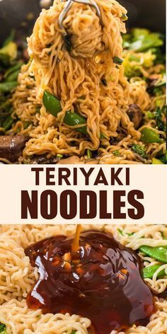 Snap Peas And Broccoli Recipe, Ramen With Broccoli, Teriyaki Pasta Recipes, Recipes With Sugar Snap Peas, One Pot Teriyaki Noodles, Recipes With Snap Peas, Noodles And Broccoli Recipes, Snap Peas Recipe Stir Fry, Snap Peas Recipe Side Dishes