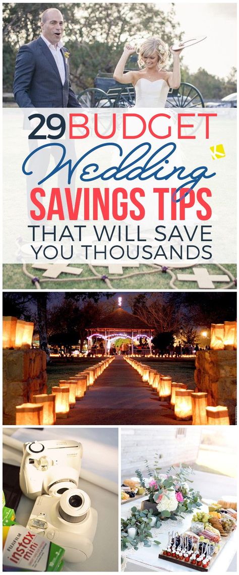 29 Brilliant Ideas for Your Budget Wedding - The Krazy Coupon Lady Savings Tips, Wedding Guide, Cheap Wedding, A Collage, Wedding Planning Tips, Budget Wedding, Here Comes The Bride, Free Stuff, Wedding Saving