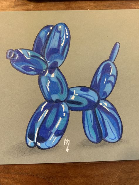 Prismacolor Drawing Ideas, Ballon Animal, Prismacolor Art, 디즈니 캐릭터, Colored Pencil Artwork, Animal Drawing, Small Canvas Art, Balloon Dog, Art Drawings Sketches Creative