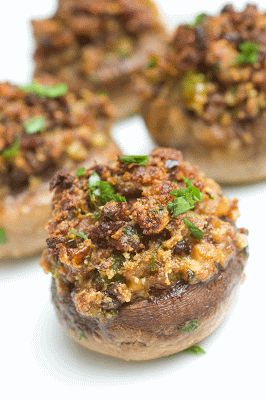 Sugar & Spice by Celeste: Sausage-Stuffed Mushrooms Best Ina Garten Recipes, Sausage Stuffed Mushrooms, Mushroom Appetizers, Crab Stuffed Mushrooms, Crab Stuffed, Ina Garten Recipes, Stuffed Mushroom, Gourmet Cooking, Party Food Appetizers