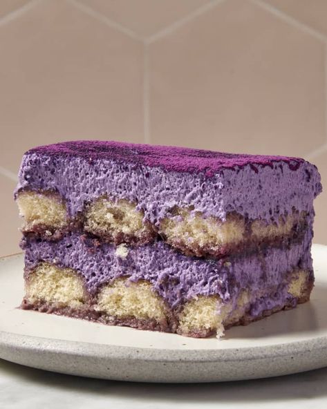 Ube Dessert Recipe, Ube Recipes, Filipino Food Dessert, Tiramisu Recipe, Filipino Desserts, Asian Desserts, Just Desserts, Finger Foods, Cake Desserts