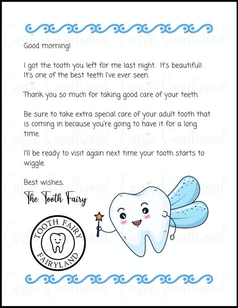 5 Insanely Cute Free Printable Tooth Fairy Letters - Cassie Smallwood Tooth Fairy Gifts Instead Of Money, Tooth Fairy Receipt Free Printable, Tooth Fairy Letter Template, Fairy Templates, Tooth Fairy Note, Boy Tooth Fairy, Tooth Fairy Receipt, Tooth Fairy Certificate, Tooth Fairy Gifts