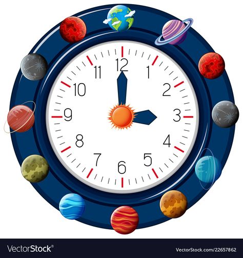 Clock Illustration, Clock Printable, Clock Vector, Png Images, Adobe Illustrator, Planets, Jam, Back To School, Vector Free