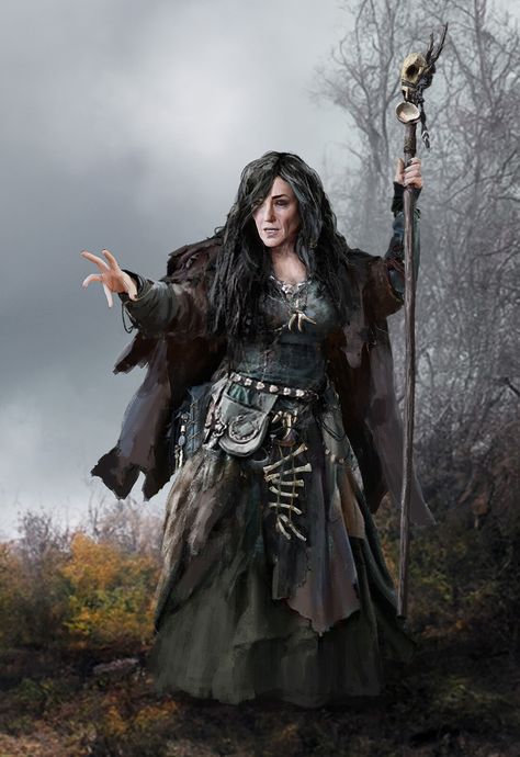 ArtStation - Witch Country Witch Costume, Warlock Costume, Viking Witch, Medieval Witch, Shaman Woman, Viking Cosplay, Vampire Masquerade, Autumn Witch, Witch Cosplay