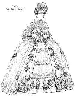 Rococo Drawing, Printable Colouring Pages, Istoria Modei, Leslie Caron, Victorian Era Fashion, 18th Century Dress, Printable Colouring, Rococo Fashion, Hollywood Costume