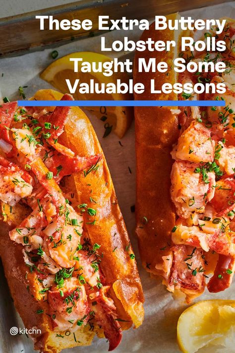 How To Cook Lobster Meat, Connecticut Style Lobster Roll, How To Make Lobster Rolls, Canned Lobster Recipes, Cooked Lobster Meat Recipes, Hot Lobster Roll Recipe, Connecticut Lobster Roll Recipe, Warm Lobster Roll Recipe, Lobster Meat Recipes Simple